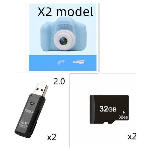 X2 HD Mini Cartoon Kids Digital Camera