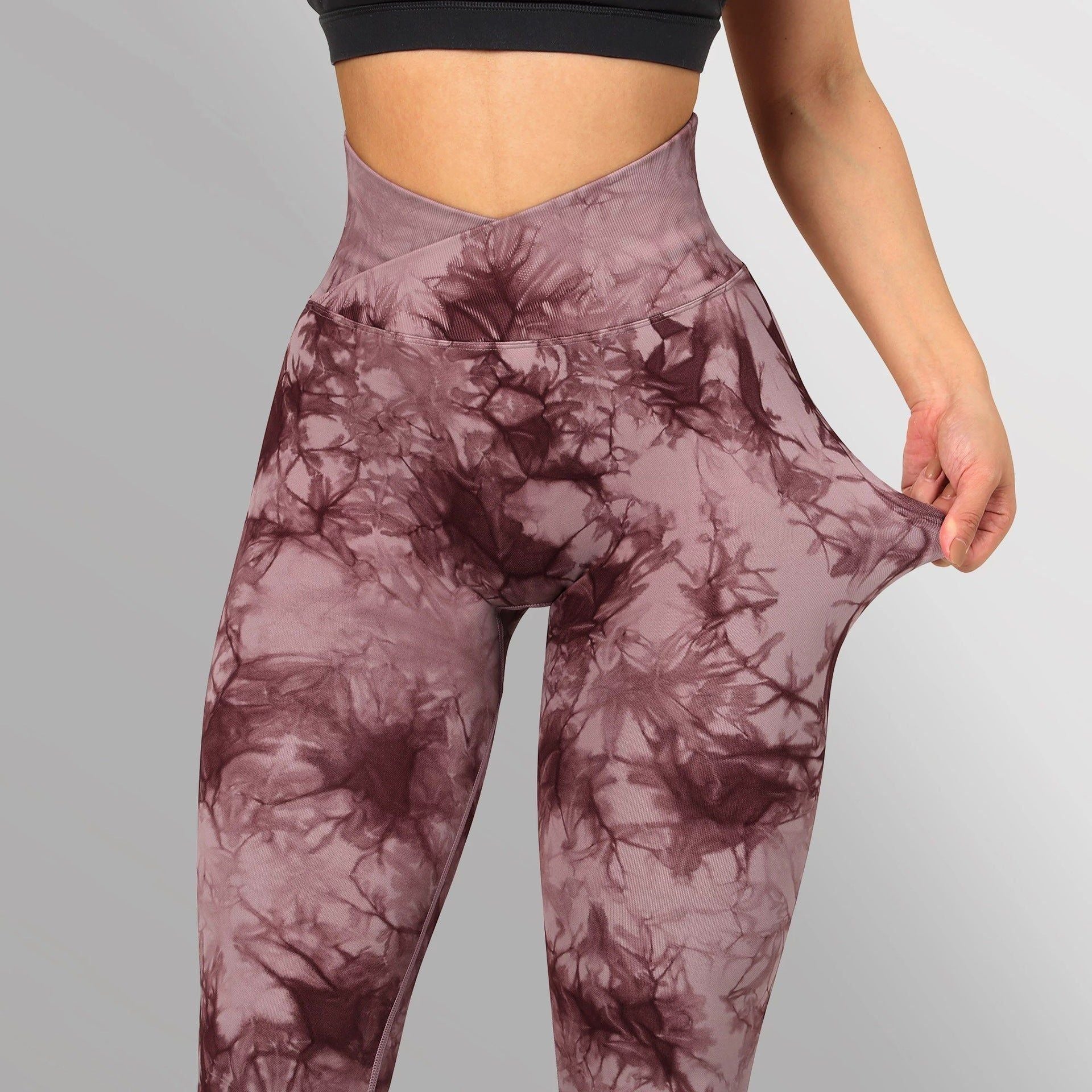 Seamless Tie Dye Leggings Women Yoga Pants Push Up Sport Fitness Running Gym Leggings - Jointcorp