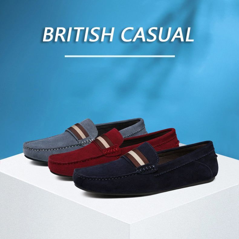 Men's Fashion British Casual Suede Shoes