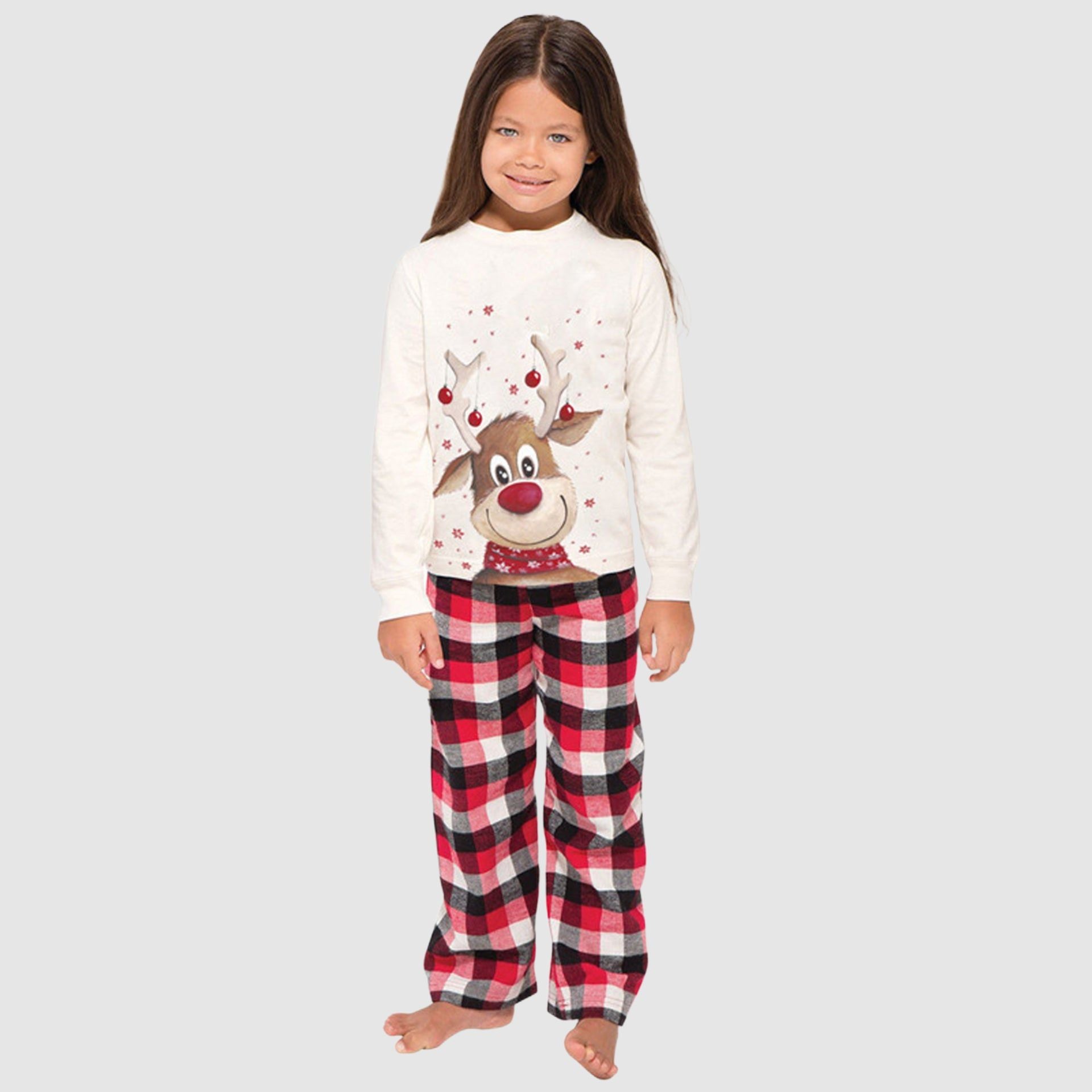 Elk Print Christmas Parent-child Outfit