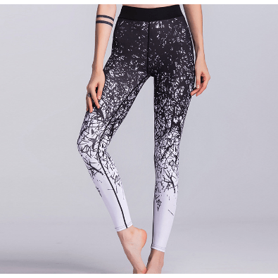 Yoga Pants Women Sports Clothing Chinese Style Printed Yoga leggings Fitness Yoga Running Tights Sport Pants Compression Tights - Jointcorp