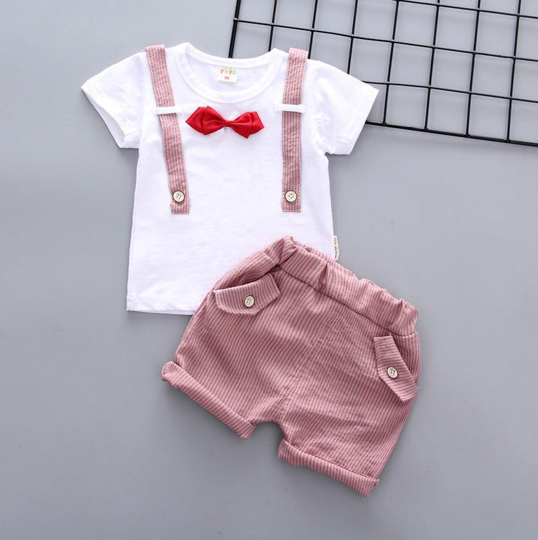 Baby Boy Summer Short Sleeve Suit Boy Shorts