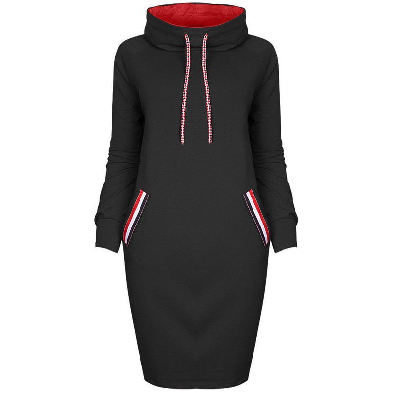 Ladies Winter Hooded Dresses Women Dress - Jointcorp