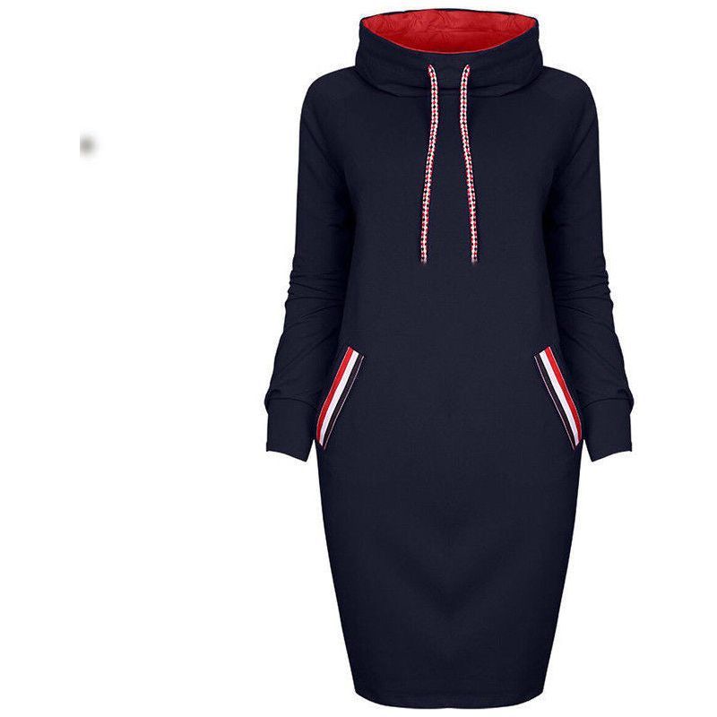 Ladies Winter Hooded Dresses Women Dress - Jointcorp