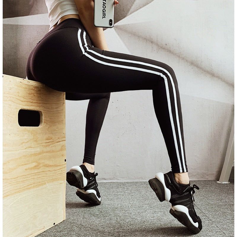 Yoga Pants Hip High Waist Leggings Sweat-Absorbent Quick-Drying Sports Pants Women'S Pants - Jointcorp