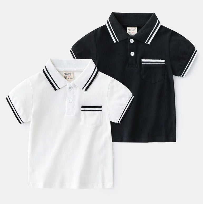 Boys' T-Shirt Summer Polo Shirt