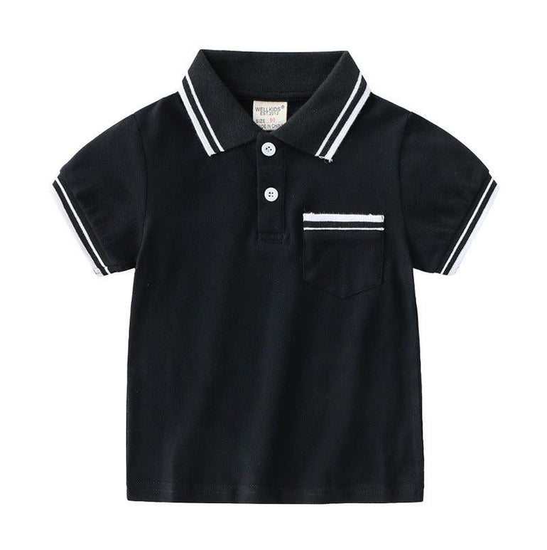 Boys' T-Shirt Summer Polo Shirt