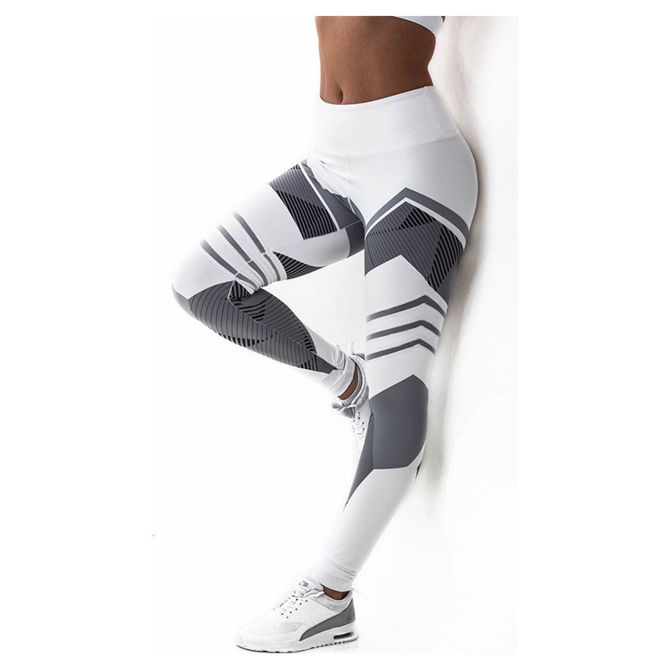 Printed Reflective Sport Yoga Pants Women Fitness Gym Leggings Running Compression Tights Quick Dry Sport Clothes Trousers - Jointcorp