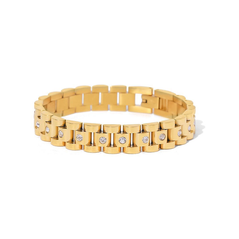 Stainless Steel PVD Plated 18K Gold Titanium Steel Bracelets - Jointcorp