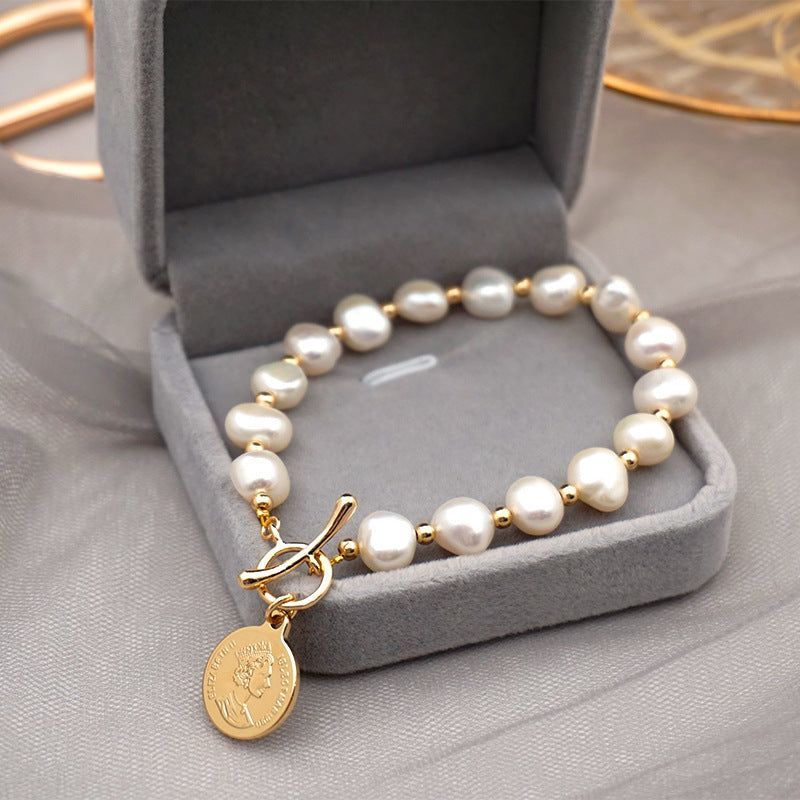 Freshwater Pearl Bracelet Female 14k Real Gold - Jointcorp