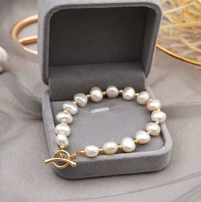 Freshwater Pearl Bracelet Female 14k Real Gold - Jointcorp