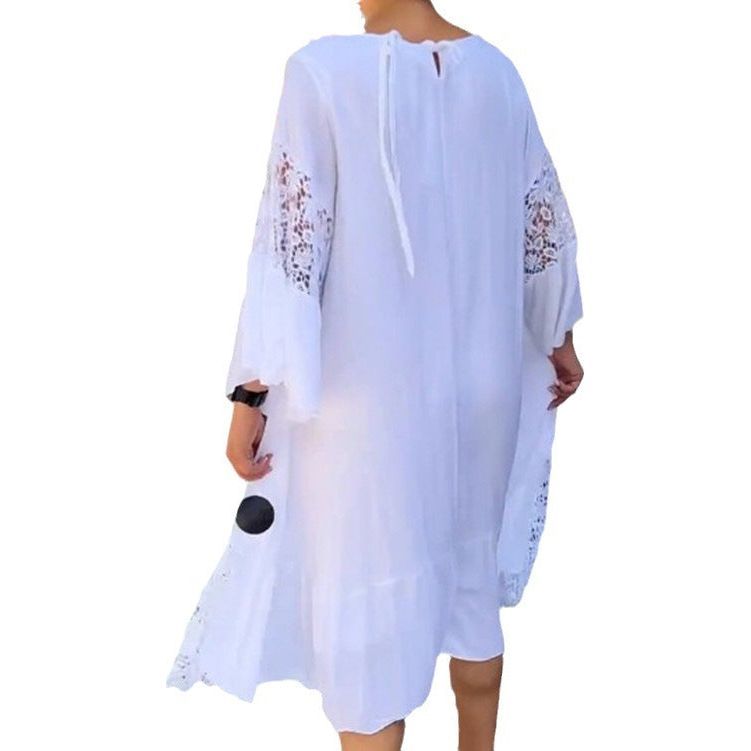 Women's Long Lace Shirt Dress - Jointcorp