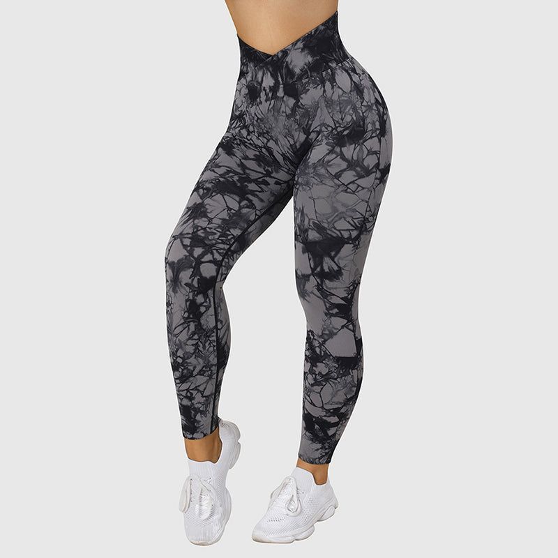 Seamless Tie Dye Leggings Women Yoga Pants Push Up Sport Fitness Running Gym Leggings - Jointcorp