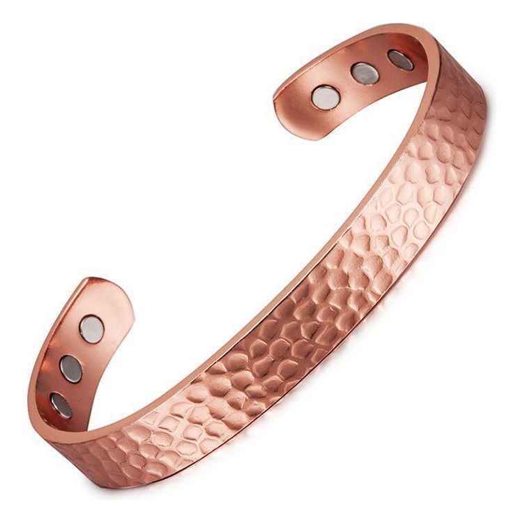 Bronze Magnetic Small Wave Pattern Red Magnetic Therapy Bracelet - Jointcorp