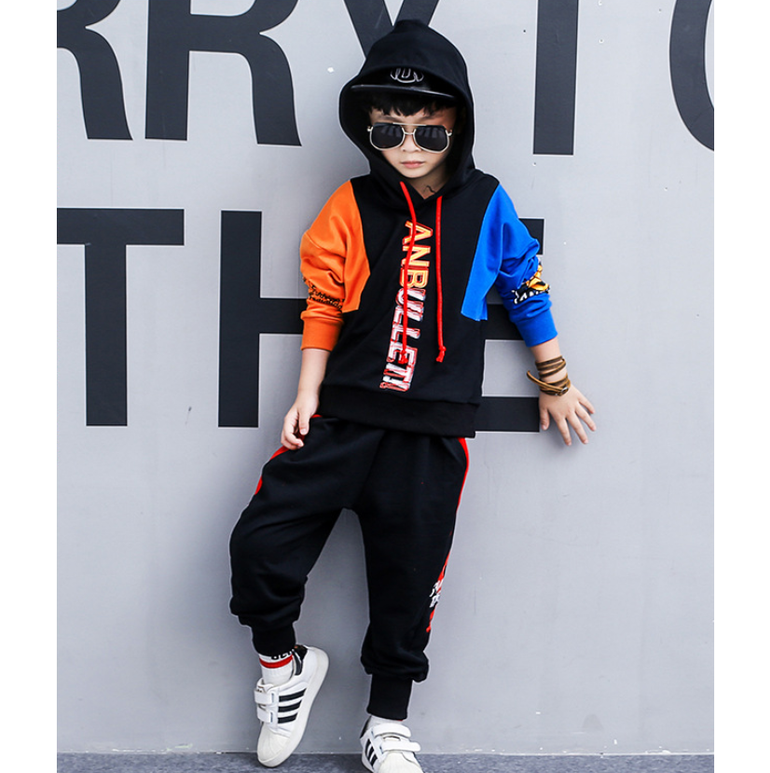 Boys spring suit 2021 new Korean children's clothing in the big boy boy long-sleeved sports two-piece suit tide clothes