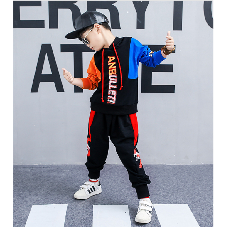 Boys spring suit 2021 new Korean children's clothing in the big boy boy long-sleeved sports two-piece suit tide clothes