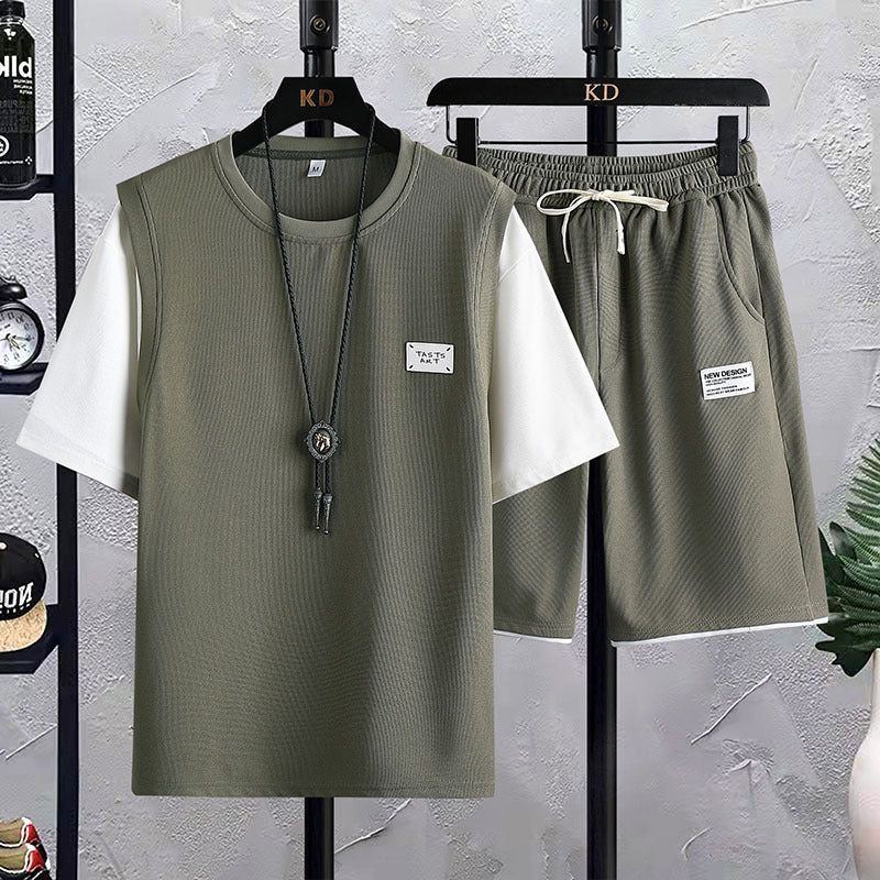 Suit Short Sleeve T-shirt Men's Summer - Jointcorp