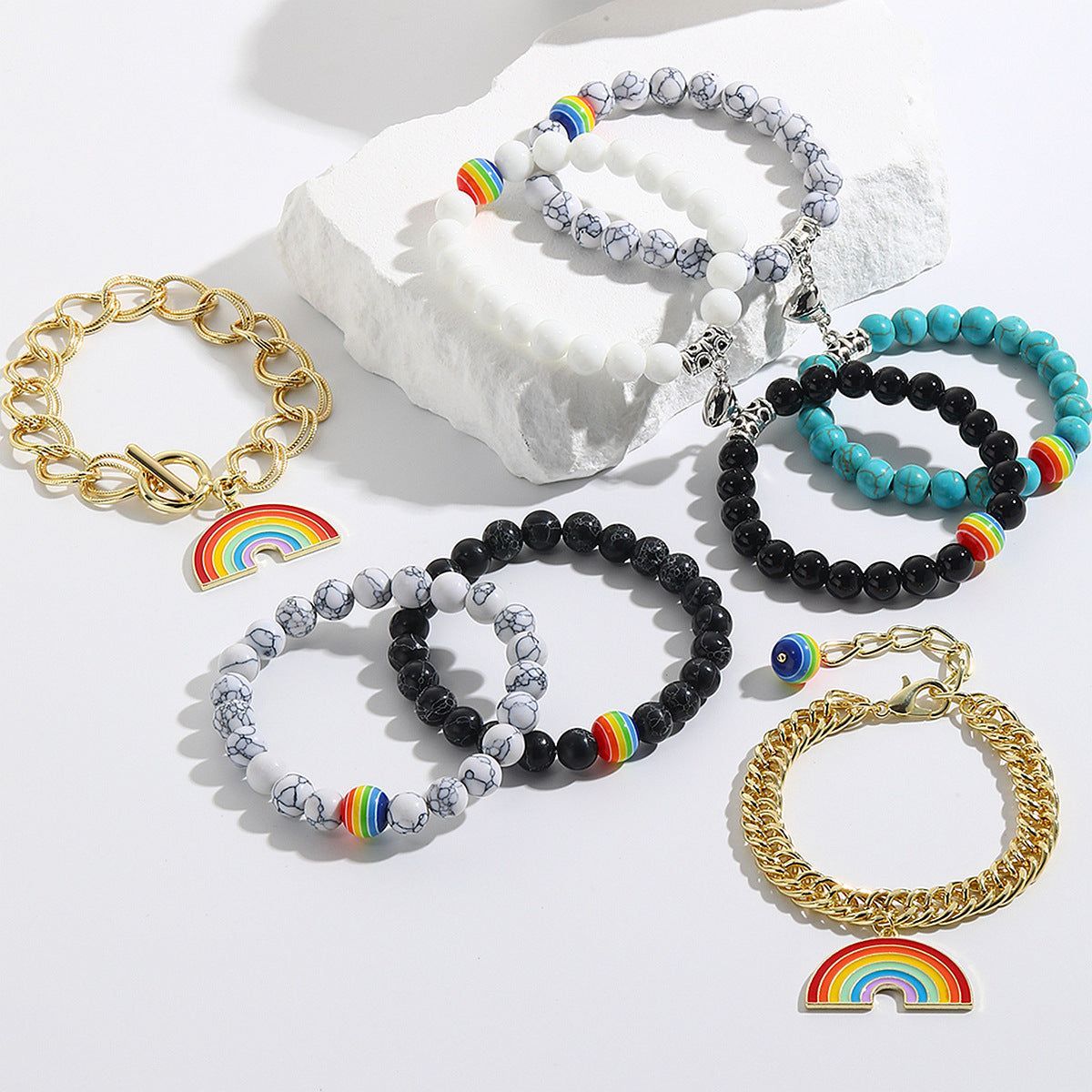 Gay Gift Rainbow Bracelet Set - Jointcorp