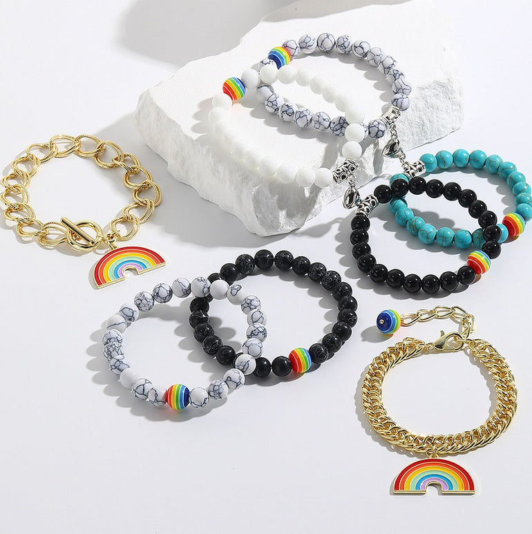 Gay Gift Rainbow Bracelet Set - Jointcorp