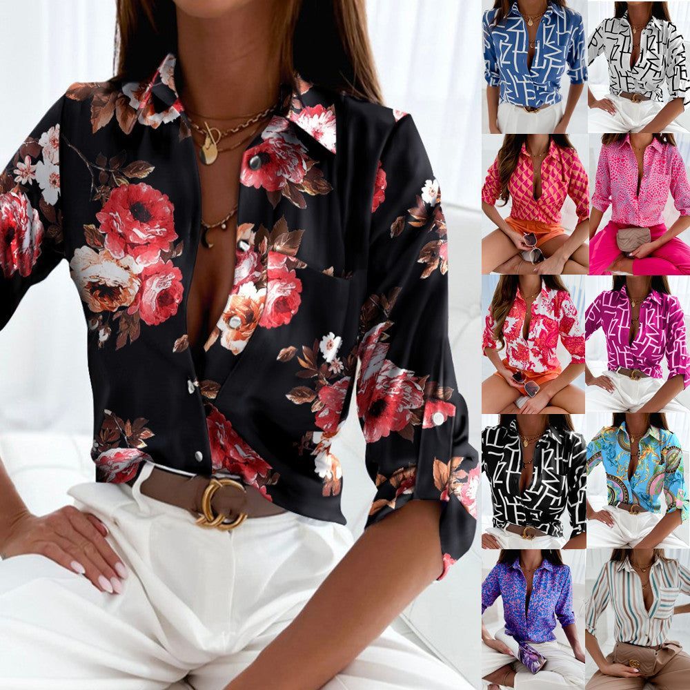 Fashion Long Sleeve Printed Shirt