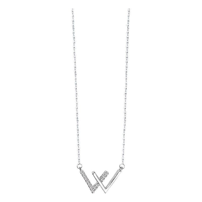 Women's Double V-shaped Female W Necklace - Jointcorp