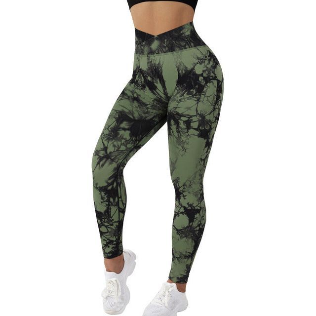 Seamless Tie Dye Leggings Women Yoga Pants Push Up Sport Fitness Running Gym Leggings - Jointcorp