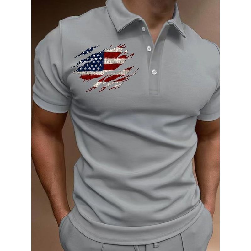 Men's T-shirt Outdoor Loose Lapel Short Sleeve - Jointcorp