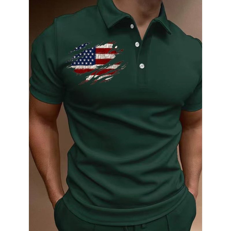 Men's T-shirt Outdoor Loose Lapel Short Sleeve - Jointcorp