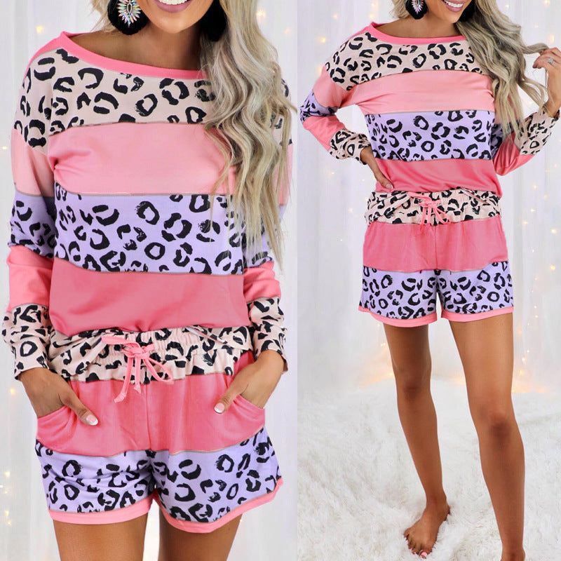 Women Home Wear Pajamas Printed Fashion Casual Suit - Jointcorp