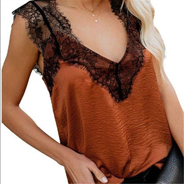 Women's Loose Lace Sleeveless Camisole