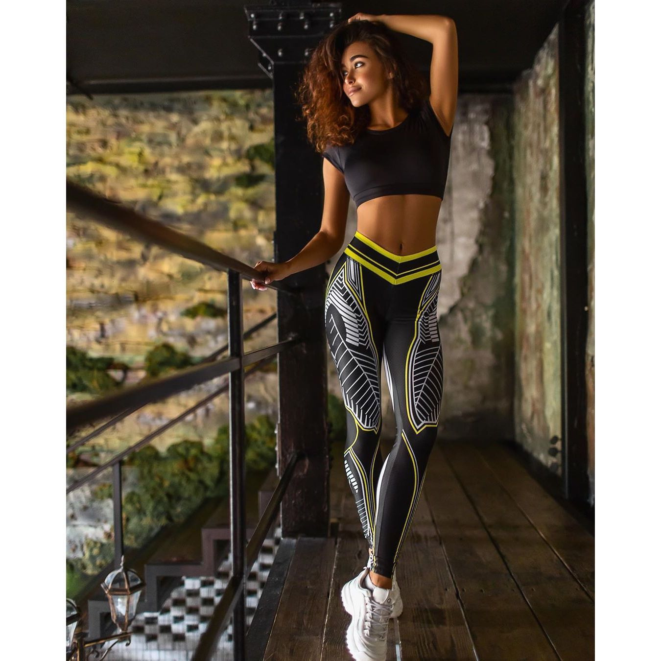 Fashion Spider Web Print Leggings For Women No See-Through Tummy Control Soft Yoga Pants Womens Workout Athletic Running Leggings - Jointcorp