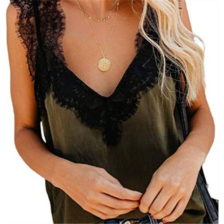 Women's Loose Lace Sleeveless Camisole