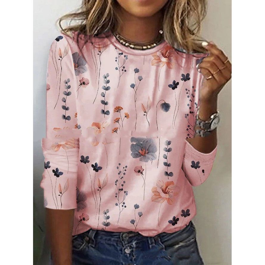 Long-sleeved Printed T-shirt Women's Ebay Independent Station