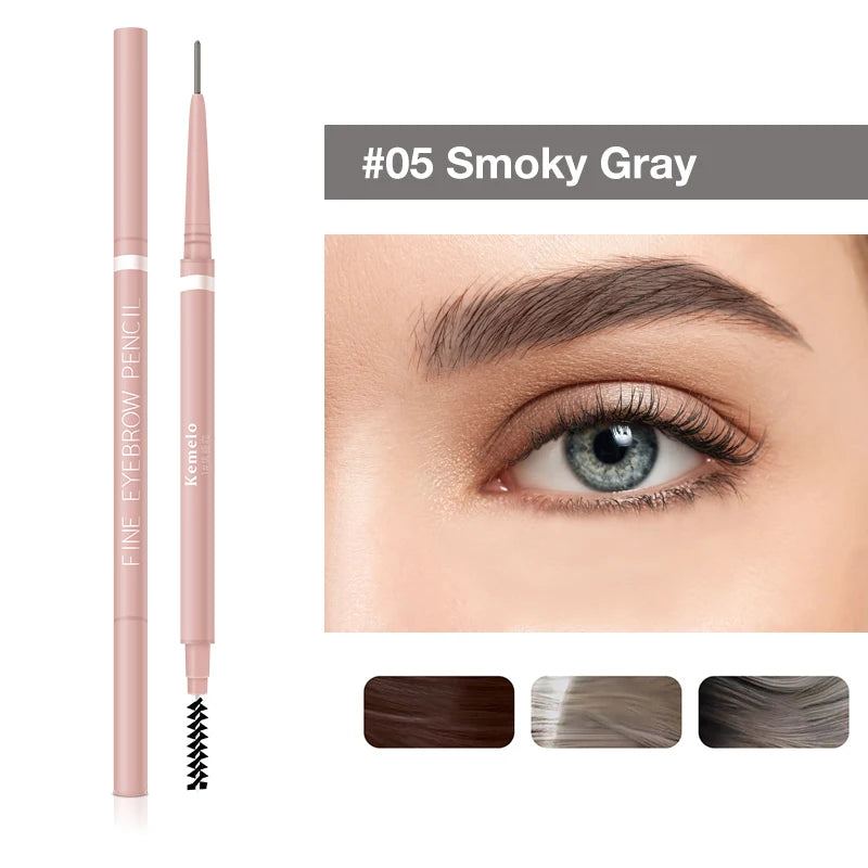 1.5mm Ultra Fine Double-Ended Eyebrow Pencil (Kemelo) Waterproof Sweat-proof Long Lasting Professional Eye Makeup For Women