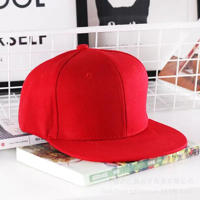 Solid Hip Hop Cap For Men Snapback Hat Women's Baseball Caps Adjustable Flat Brim Bill Plain Visors Boys And Girls Street Dance