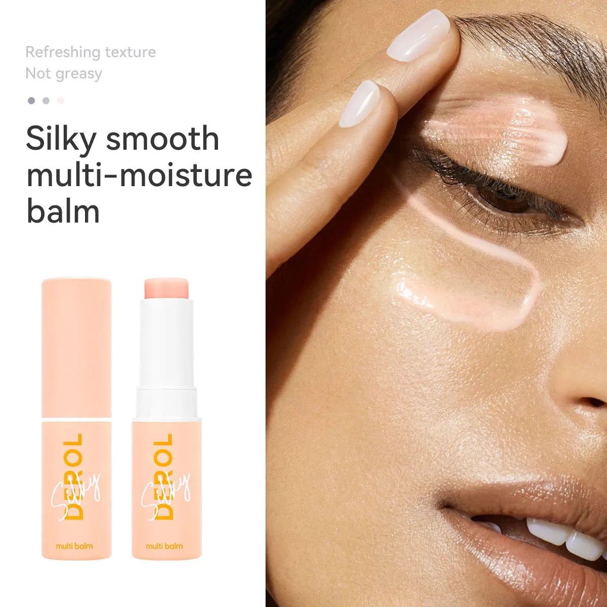 DEROL Moisturizing Balm Stick Anti-Wrinkle Hydrating Dry Skin Multi Balm Cream Easy to Absorb Not Sticky Makeup Stick Balm