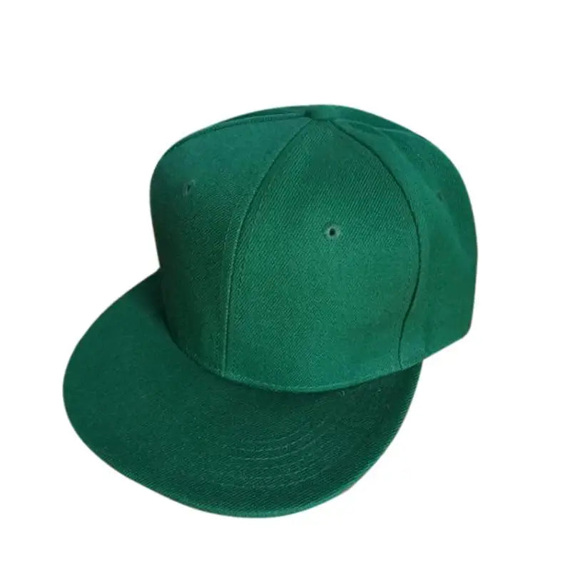 Solid Hip Hop Cap For Men Snapback Hat Women's Baseball Caps Adjustable Flat Brim Bill Plain Visors Boys And Girls Street Dance