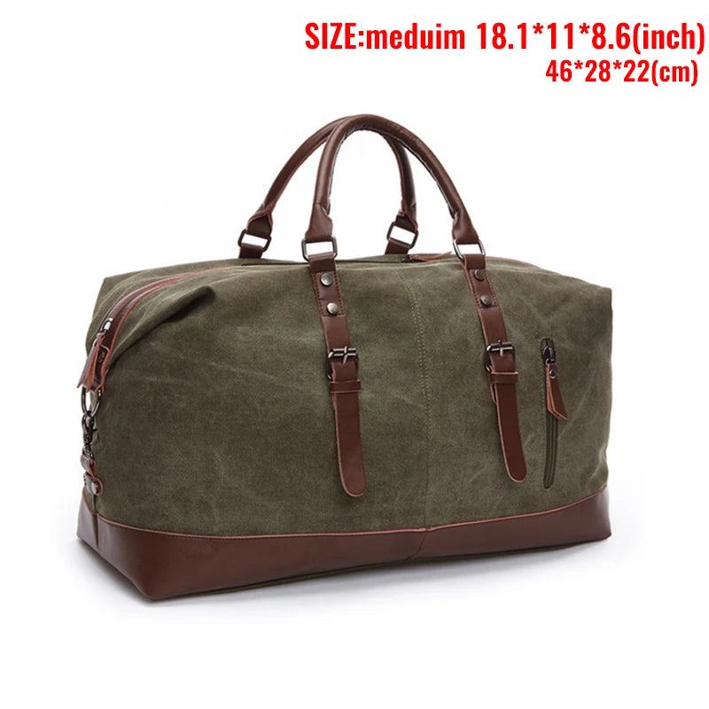 MARKROYAL Canvas Leather Men Travel Bags Carry On Luggage Bag Men Duffel Bag Handbag Travel Tote Large Weekend Bag Dropshipping