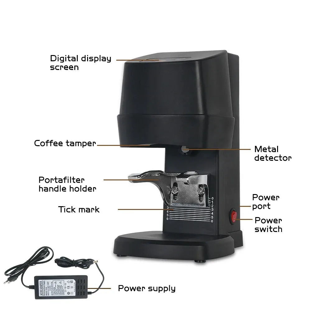 ITOP Electric Coffee Tamper Machine 58MM Automatic Electric Bean Powder Flat Press Coffee Tamper Tool Pressure Tamper for Coffee