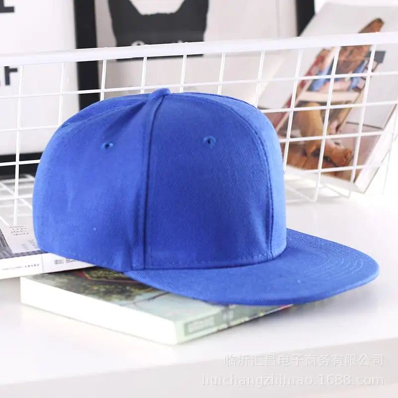 Solid Hip Hop Cap For Men Snapback Hat Women's Baseball Caps Adjustable Flat Brim Bill Plain Visors Boys And Girls Street Dance