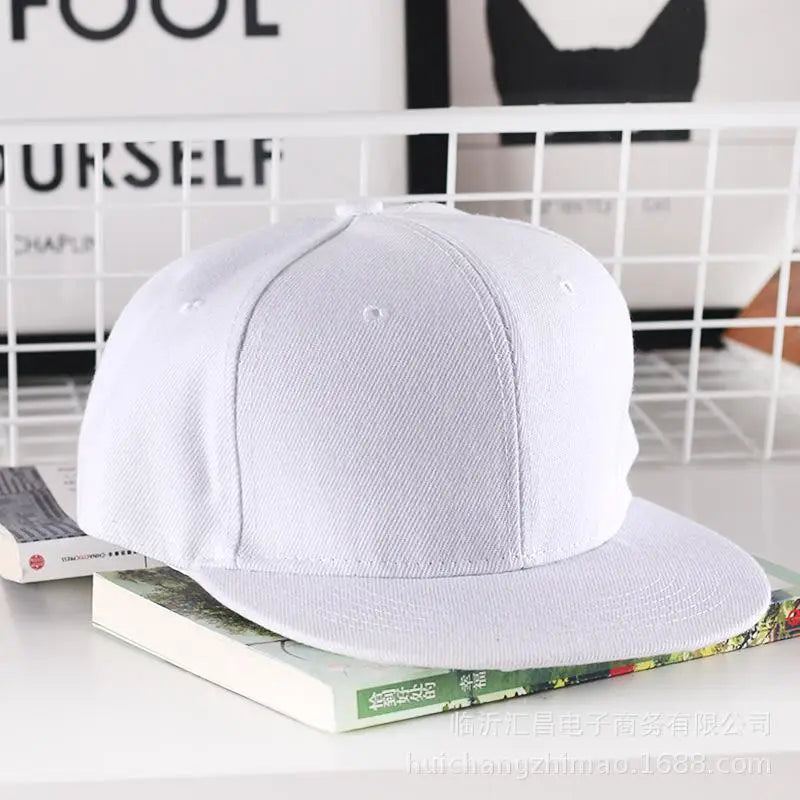 Solid Hip Hop Cap For Men Snapback Hat Women's Baseball Caps Adjustable Flat Brim Bill Plain Visors Boys And Girls Street Dance