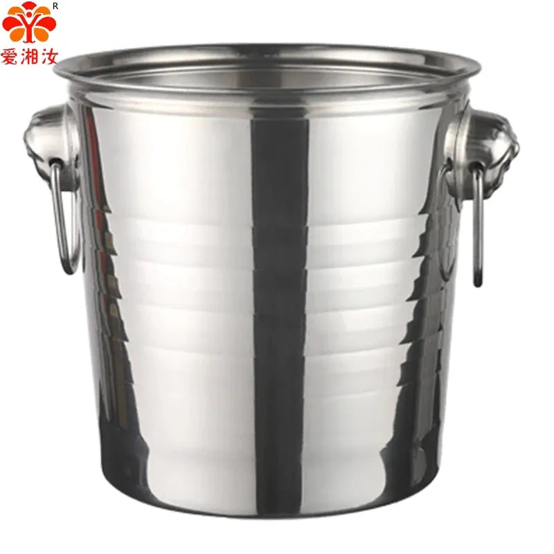 Tiger Head Stainless Steel Ice Bucket,Cooler,Bar Accessories,Wine Holder,Home Brewing,Wine Making Barware,Ice Buckets,3L, 5L, 7L