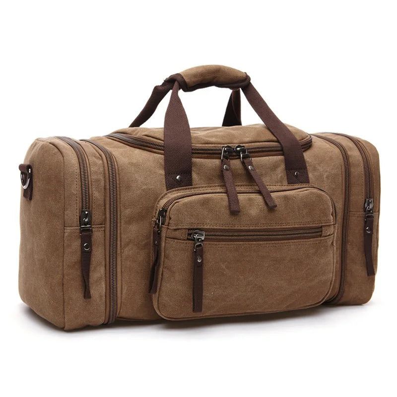 MARKROYAL Canvas Travel Bags Large Capacity Carry On Luggage Bags Men Duffel Bag Travel Tote Weekend Bag Dropshipping