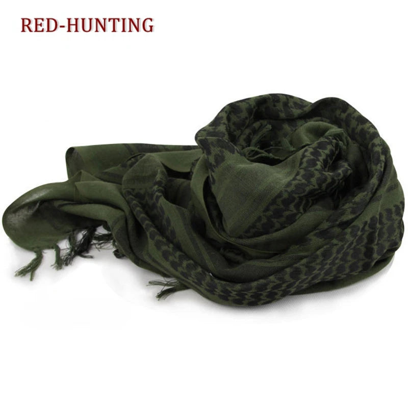 Tactical Keffiyeh Shemagh Arab Scarf Shawl Neck Cover Head Wrap Cotton Winter Scarves