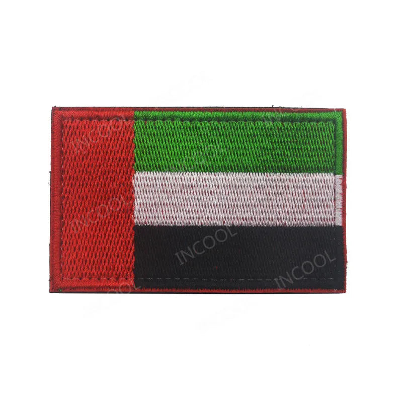 The United Arab Emirates Embroidered Flag Patches Appliques Fabric UAE Embroidery Patch For Clothing Backpack