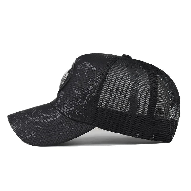 2021 Summer Mesh Baseball Caps New Fashion Trend For Men Women Hip Hop Snapback Breathable Net Sun Hat Oudoor Sport Streetwear