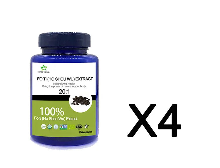 Natural Fo Ti (Ho Shou Wu) Extract capsules, 100% Fo Ti (Ho Shou Wu) Extract powder 20:1