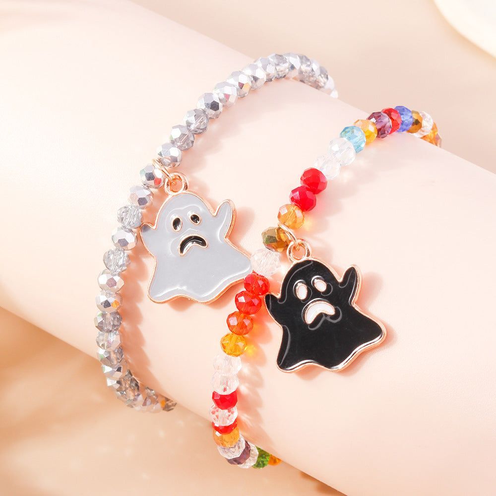 Ornament Halloween Ghost Beaded Bracelet Set Creative - Jointcorp