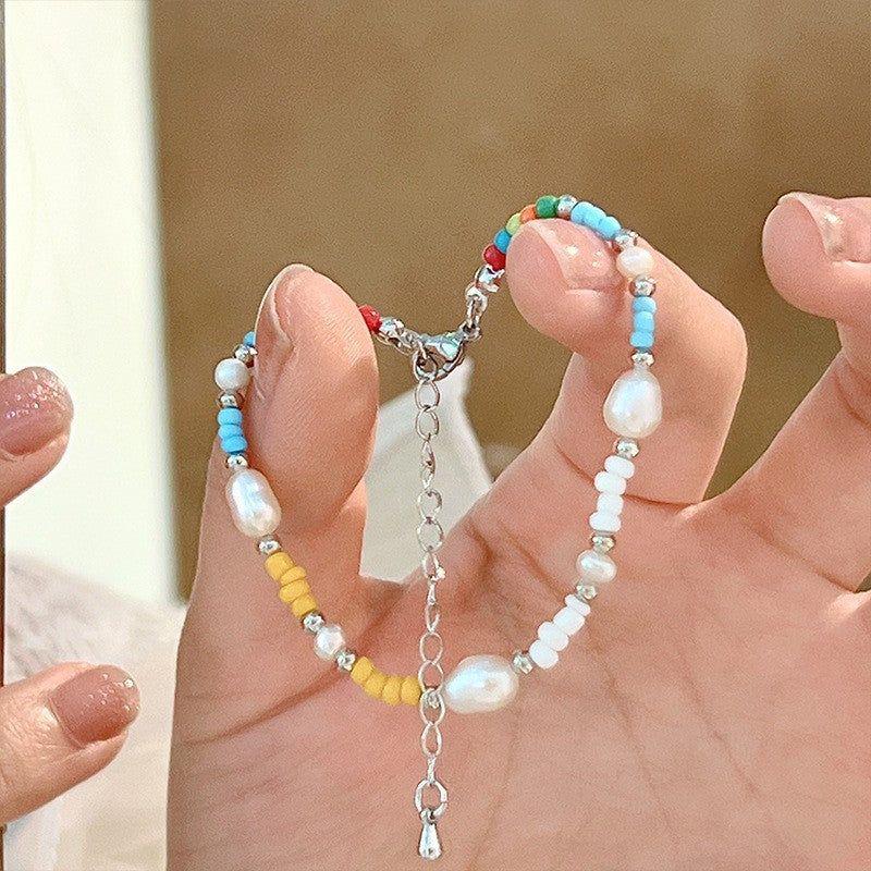 Colorful Beaded Fashion Women's High Sense