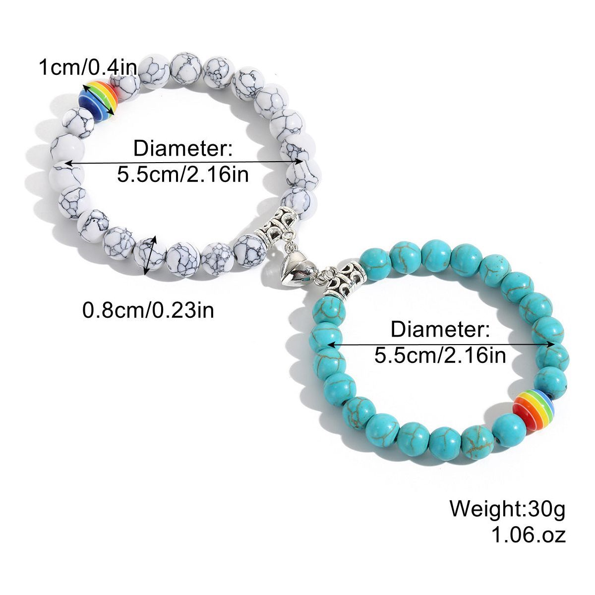 Gay Gift Rainbow Bracelet Set - Jointcorp